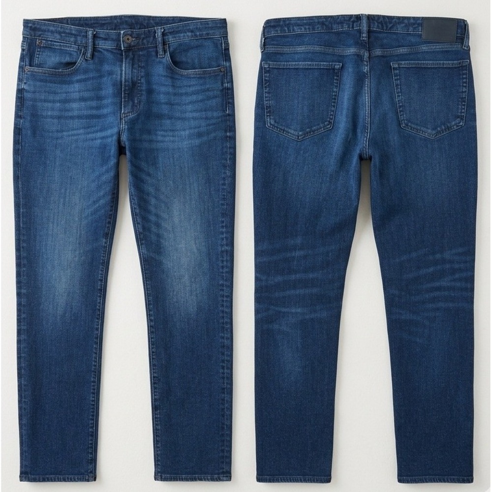 Bonobos Jeans Mens 34x34 Blue Straight Leg Stretch Denim Casual Classic